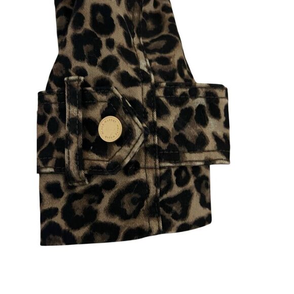 NWT WHBM leopard moto jacket sz 0 - Picture 5 of 10